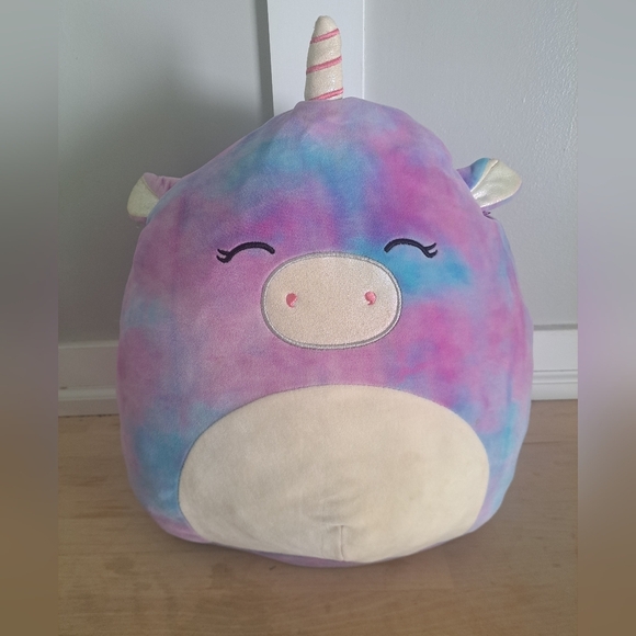 Retired Squishmallows Aurora the Unicorn – 16” Plush – Tie-Dye Pastel - Picture 1 of 5